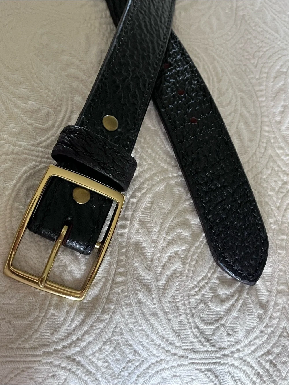 Milt Sparks Holsters Double-Thickness Contoured Sharkskin Gun Belt BrownBlack 44